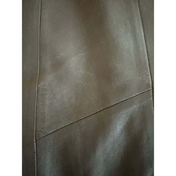 Genuine leather with quilted lining hooded women's coat, size XL - Picture 12 of 13